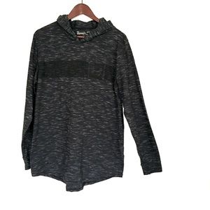 Charcoal Under Armor Hooded Tee Large Heat Gear